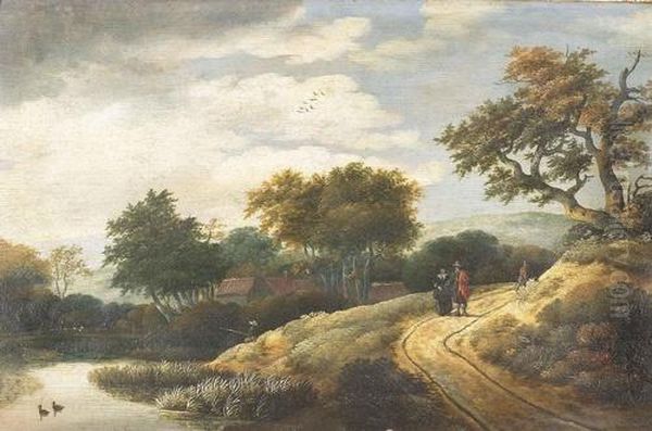 Hollandische Landschaft Am Abend. - view 1