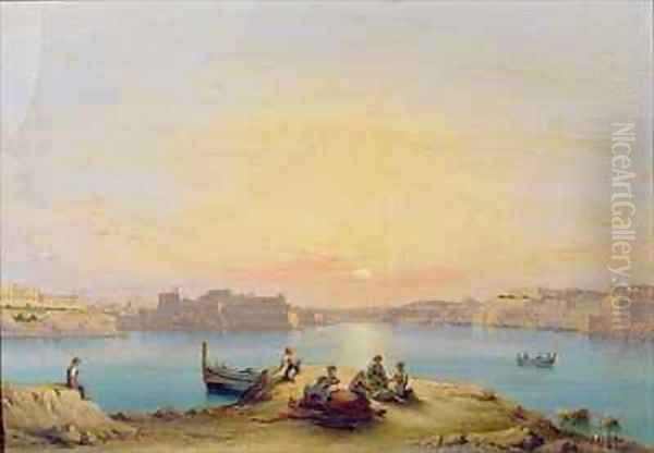 Valetta Harbour at Sunset - view 1