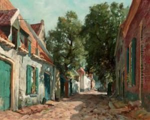 A Sunlit Village Street