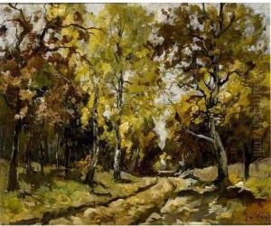 An Autumn Forest by Jan Hillebrand Wijsmuller