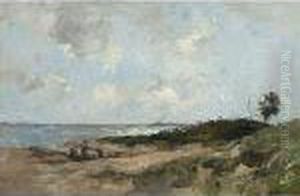 Children Playing At The Beach, Nunspeet