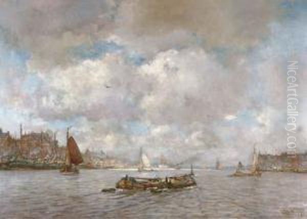 Shipping On The Maas, Rotterdam - view 1