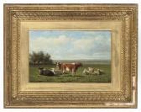 Cattle And Sheep In A Field - view 1