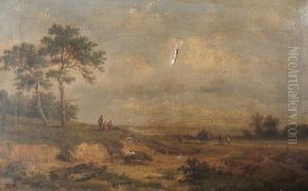 Travellers Watching The Farmer's Horse And Cart 'a.wyngaerdt 1860' (lower Left) - view 1
