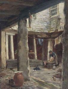 A fisherman's dwelling by William Banks Fortescue