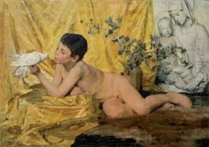 L'innocence Toile by Gustave Vanaise