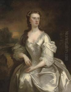 Portrait Of Lady Georgina Spencer by John Vanderbank