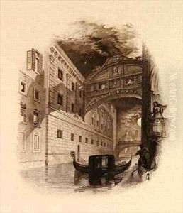 The Bridge of Sighs Venice by Edward Francis Finden