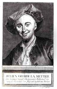Portrait of Julien Offroy de La Mettrie 1709-51 by Johann Christian Gottfried Fritzsch