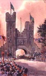 Queen Victoria Parades around Dublin by William Percy French