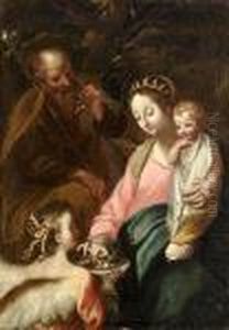 Rest On The Flight Into Egypt Also Known As by Francesco Vanni