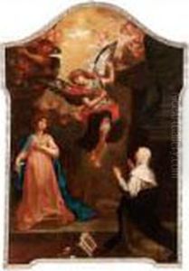 Annunciazione Con Santa Caterina Dasiena