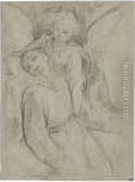 St. Francis Supported By An Angel - view 1