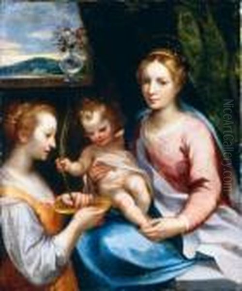 Madonna And Child With Saint Lucy - view 1