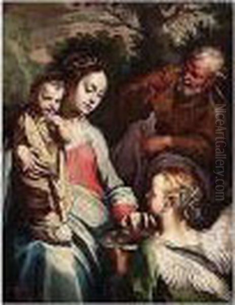 The Holy Family With An Angel - view 1