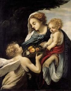 The Madonna And Child With An Angel