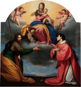 Madonna Col Bambino E I Santi Jacopo E Stefano