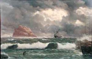 Stormy Coastal Scene by Capt. John Haughton Forrest