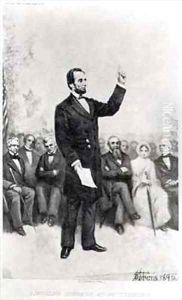 Lincolns Address at Gettysburg by Stephen James Ferris