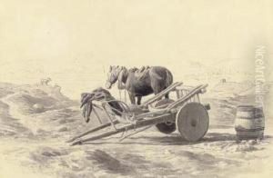 An Irish Cart by Cornelius Varley