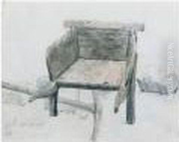 Study Of A Wheelbarrow - view 1