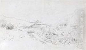 Harlech Castle by Cornelius Varley