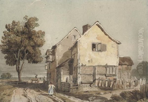View Of A Cottage, Possibly Chiswick - view 1