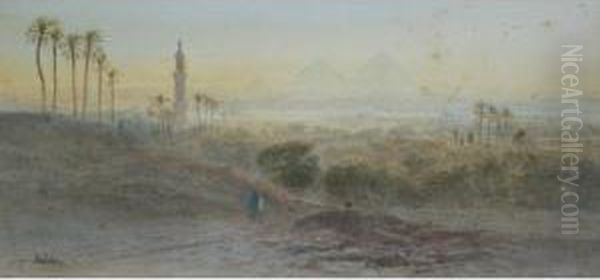 A Scene Near The Great Pyramids, Egypt - view 1