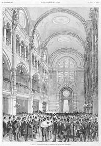 Inauguration of the synagogue rue des Tournelles Paris by Michel Charles Fichot