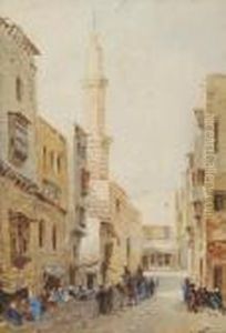 A North African Street by John Jnr. Varley