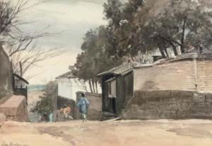 Looking Over Shiba Quarter, Tokyo by John Jnr. Varley