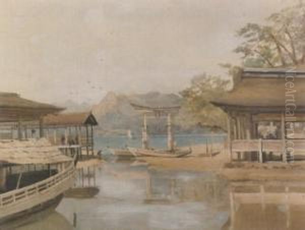 Torii Gate At Miyajima - view 1