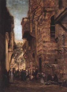 School Of Sheik El Roulam In The Hassanayn Quarter by John Jnr. Varley