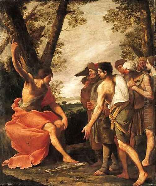 Saint John the Baptist preaching to the multitude - view 1