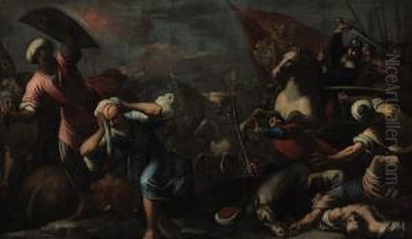 Tommasso Mocenigo Leading The Venetian Army Against The Turks - view 1