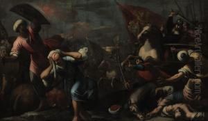 Tommasso Mocenigo Leading The Venetian Army Against The Turks