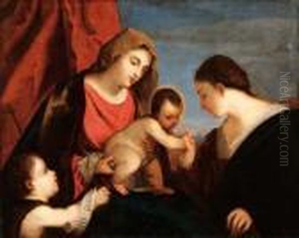 Madonna Bimbo, San Giovannino E Santa Caterina - view 1