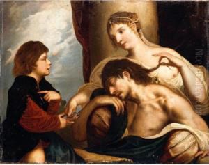 Samson And Delilah by (Alessandro) Padovanino (Varotari)