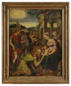 Oil On Panel by Giorgio Vasari