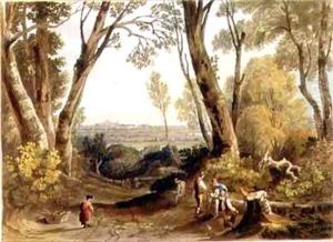 Hereford from Dynedor Hill by A. V. Copley Fielding