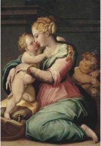 The Madonna And Child With The Infant Saint John The Baptist