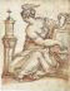 Indistinctly Inscribed Lower Right. Indistinctly Inscribed Lower Right.