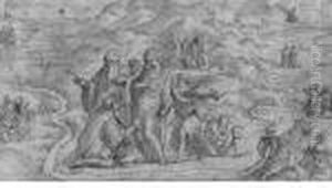 A Vision Of Saint Romuald by Giorgio Vasari