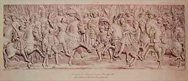 Meeting of Francois I and Henry VIII at the Field of the Cloth of Gold - view 1