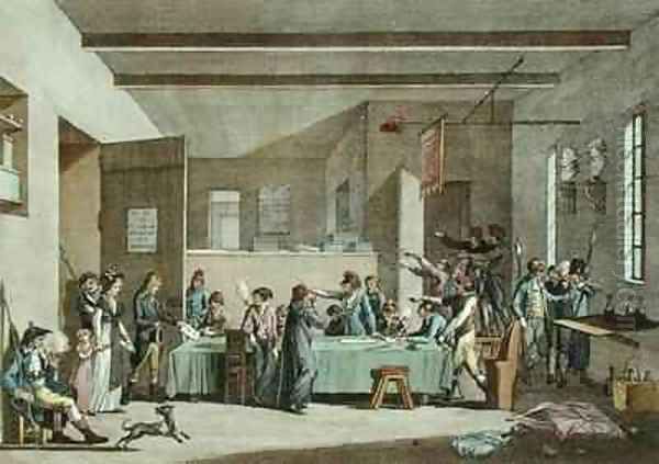 Interior of a Revolutionary Committee in 1792-93 - view 1