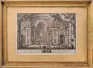 Vue De Saint Pierre De Rome by Giuseppe Vasi