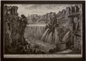 La Veduta Della Celebre Cascata Del Fiume Aniene La Veduta Della Celebre Cascata Del Fiume Aniene