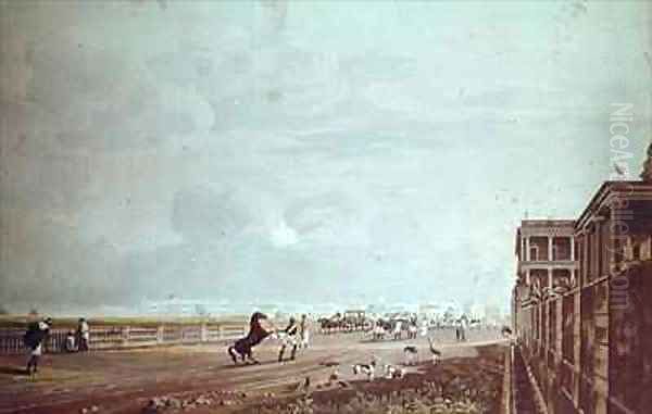 View of Esplanade Row from the Chouringhee Road Calcutta - view 1