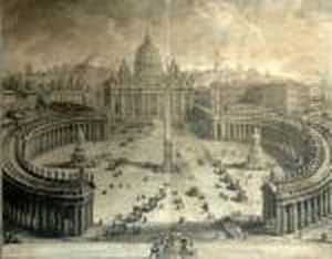 The Vatican, Engraving, 1774, 72x98cm by Giuseppe Vasi
