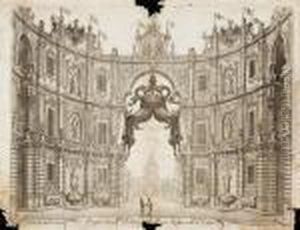Piazza Vigliena Centro Del Cassero A Napoli by Giuseppe Vasi